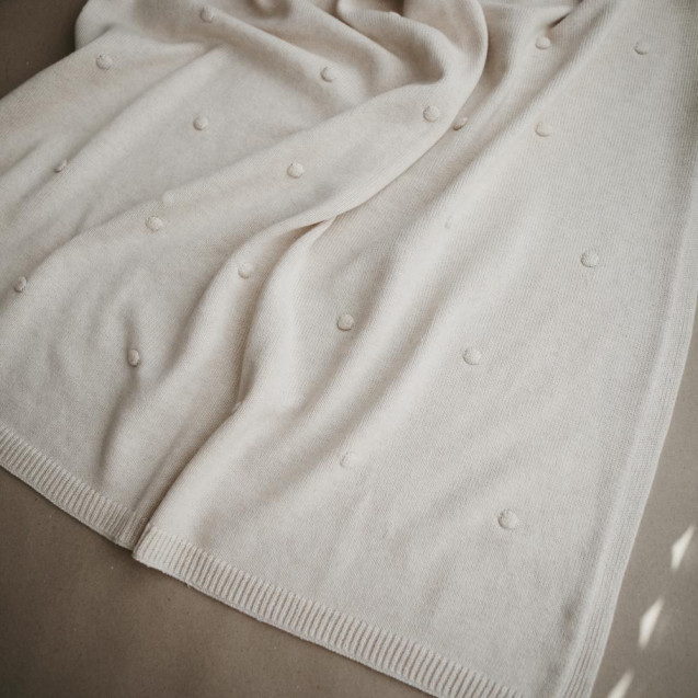 Patura tricotata Dots Mushie - Off White Melange
